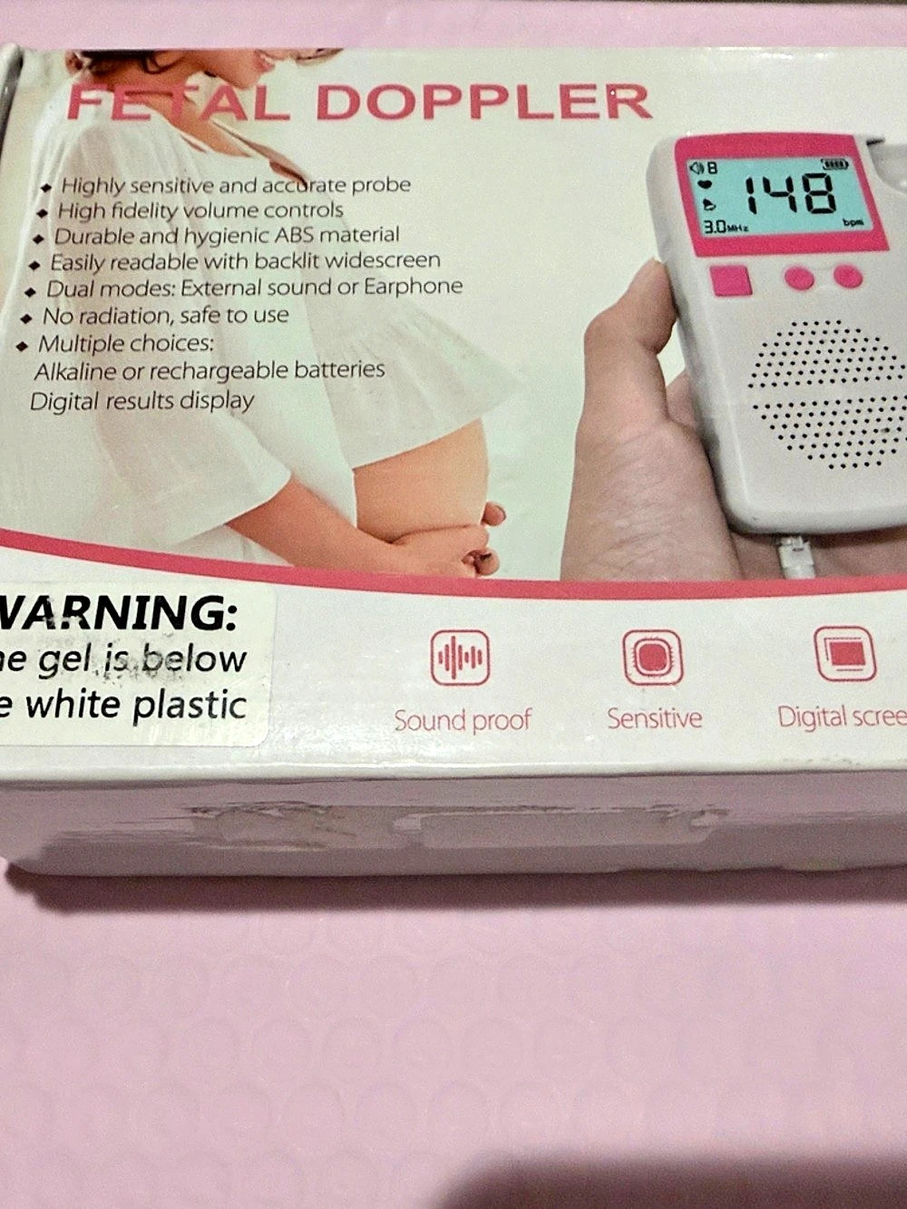 Baby monitor White & Pink NEW